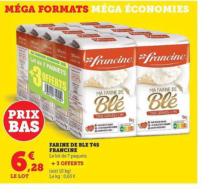 farine de blé t45 francine