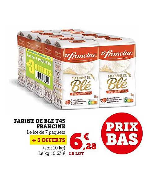 farine de blé t45 francine