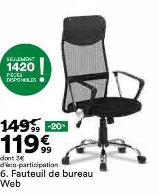 fauteuil de bureau web