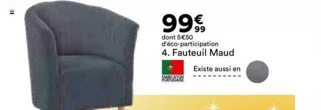 fauteuil maud