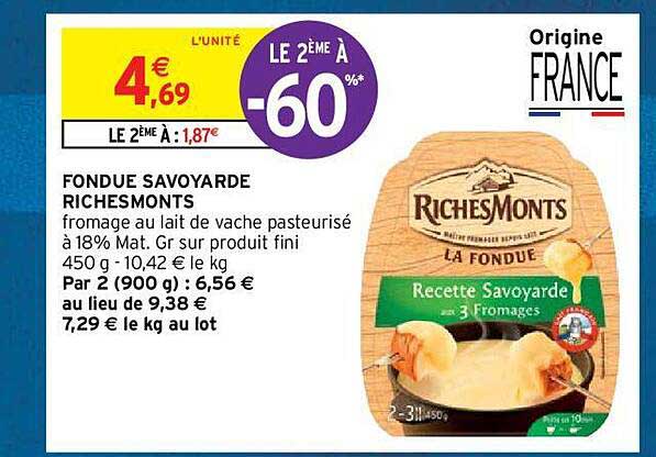 fondue savoyarde richesmonts