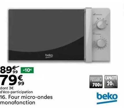 four micro-ondes monofonction beko