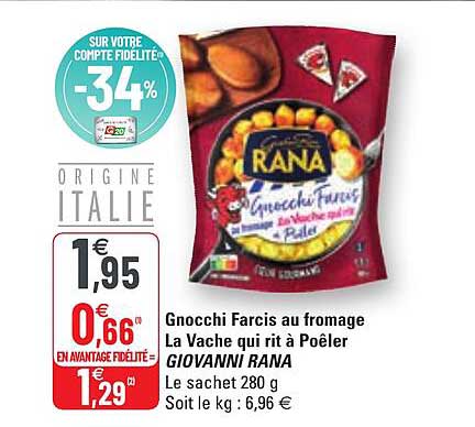 gnocchi farcis au fromage la vache qui rit à poêler giovanni rana