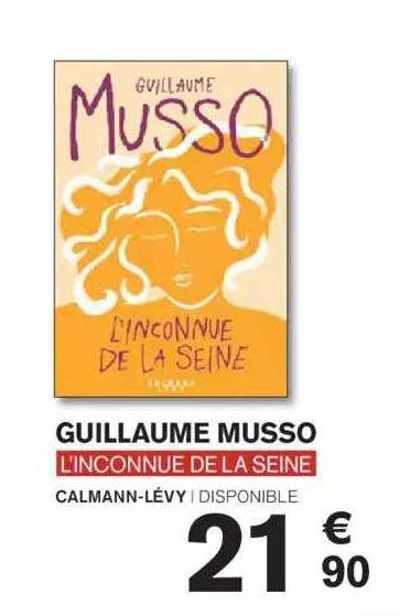 guillaume musso l'inconnue de la seine