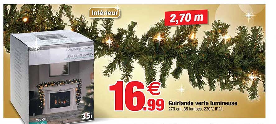 Guirlande Verte Lumineuse