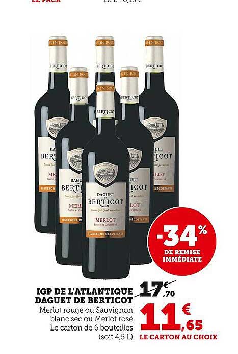 Igp De L'atlantique Daguet De Berticot -34% De Remise Immédiate