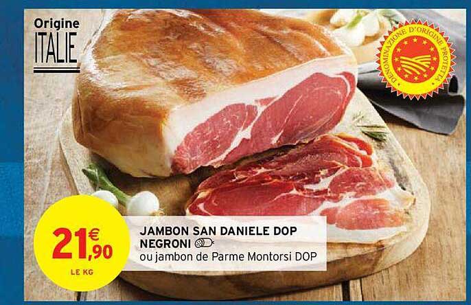 jambon san daniele dop negroni