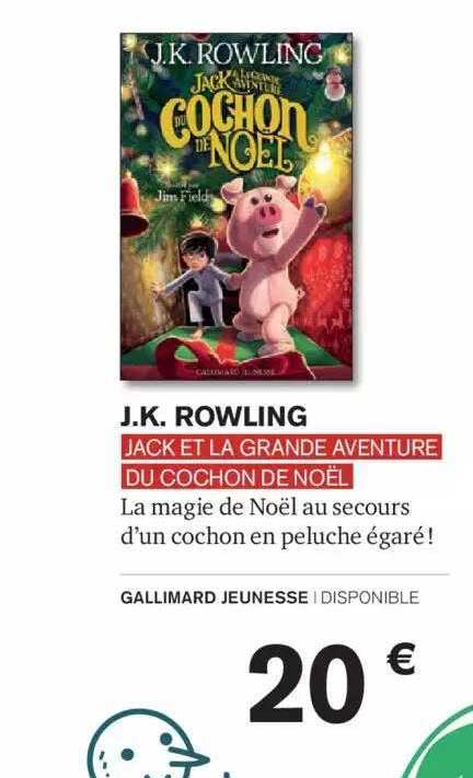 jk rowling jack et la grande aventure du cochone de noёl