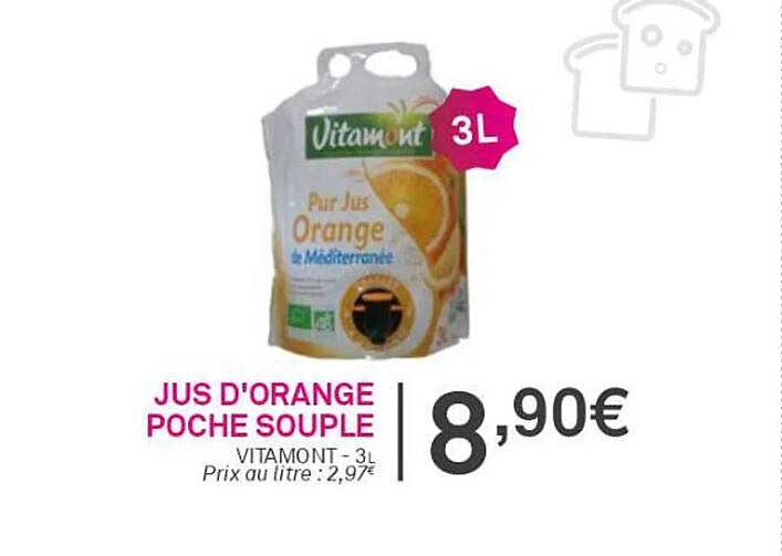 Jus D'orange Poche Souple Vitamont