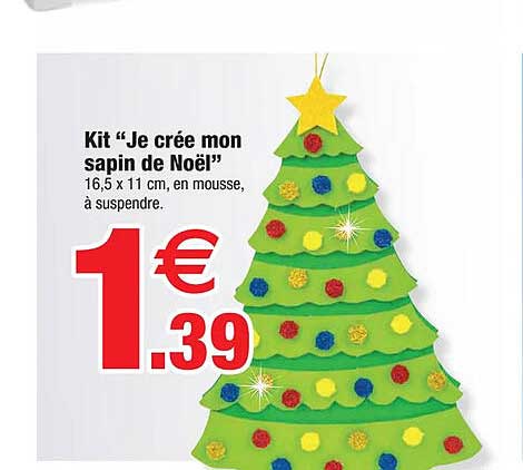 kit "je crée mon sapin de noël"