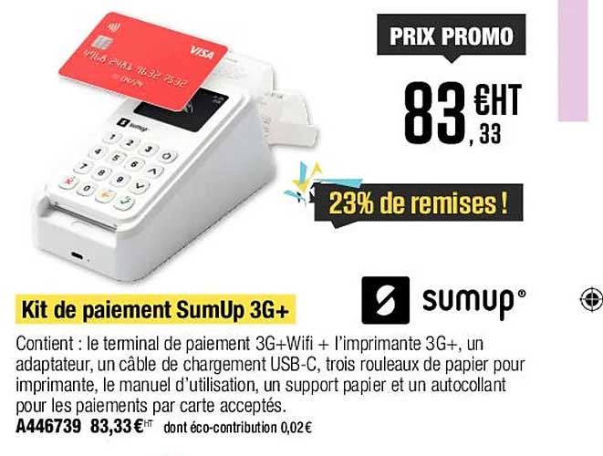 Kit De Paiement Sumup 3g+