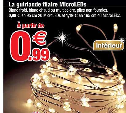 la guirlande filaire microleds