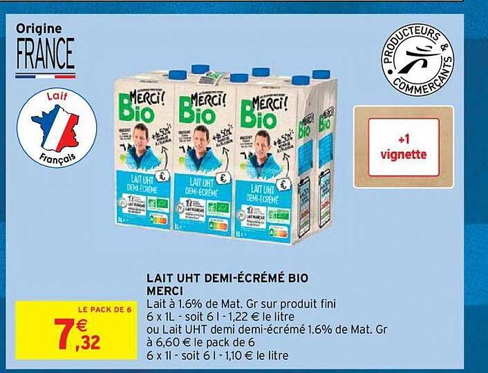 lait uht demi-écrémé bio merci