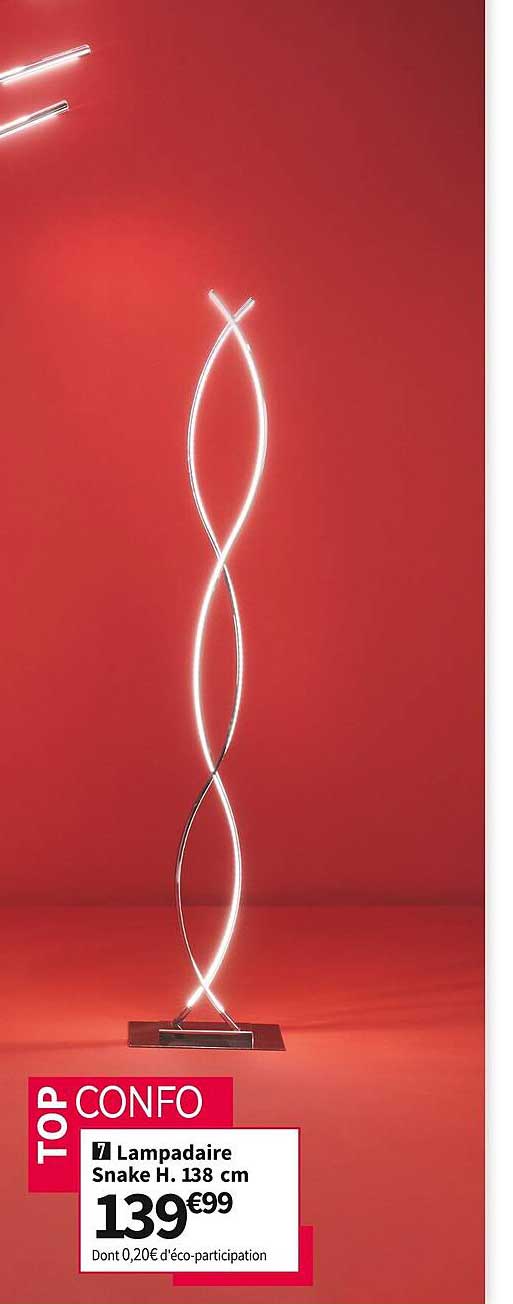 lampadaire snake h.138 cm