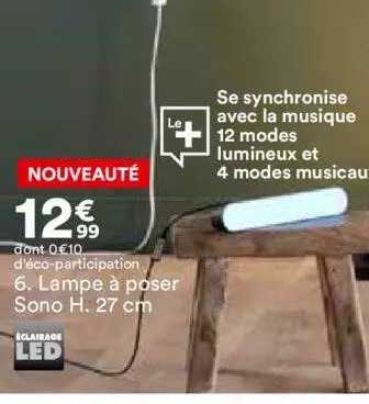 lampe à poser sono h . 27cm