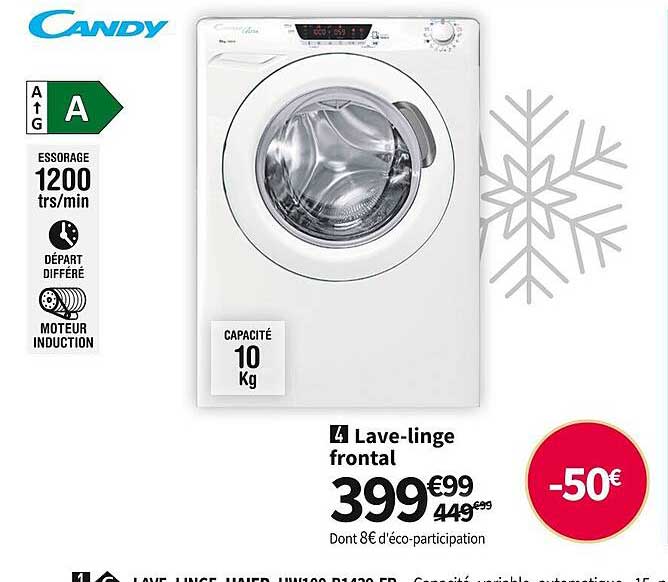 lave-linge frontal candy