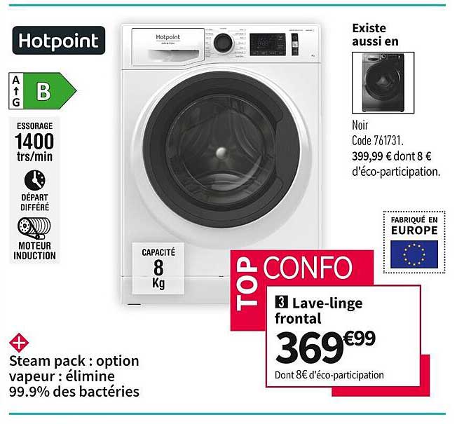 lave-linge frontal hotpoint