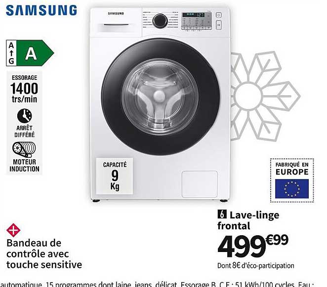 lave-linge frontal samsung