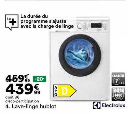 lave-linge hublot electrolux