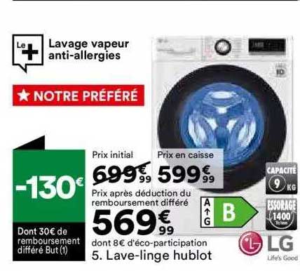lave-linge hublot lg