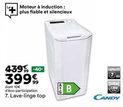 Lave-linge Top Candy