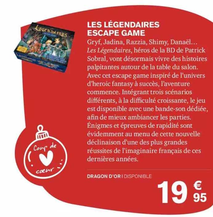 les légendaires escape game