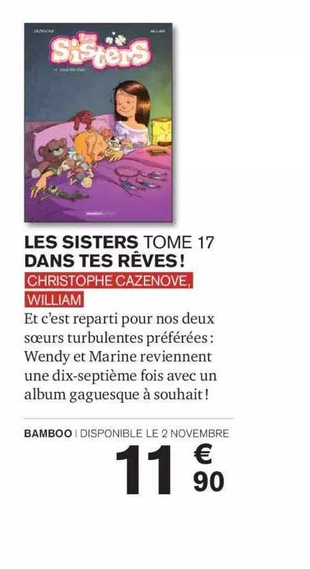 Les Sisters Tome 17 Dans Tes Réves