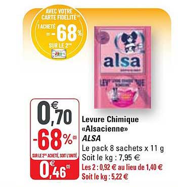 levure chimique «alsacienne» alsa