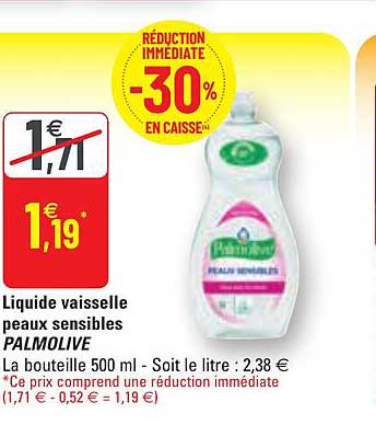 liquide vaisselle peaux sensibles palmolive