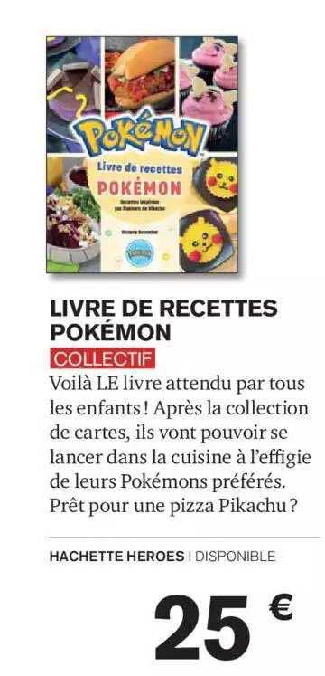 livre de recettes pokémon collectif