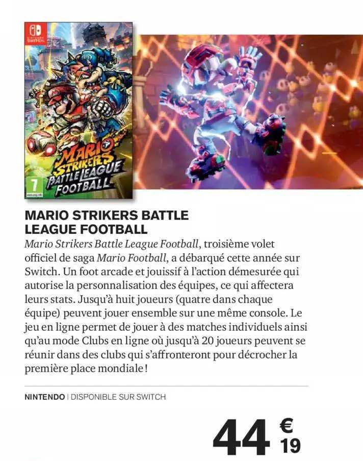 mario strikers battle league football