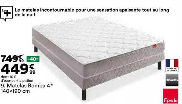 matelas bomba 4 140x190cm