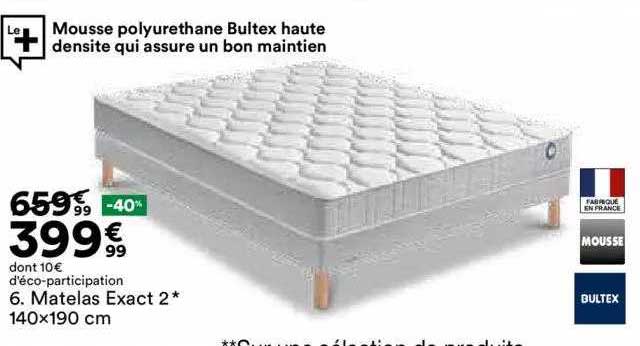 matelas exact 2 140x190cm