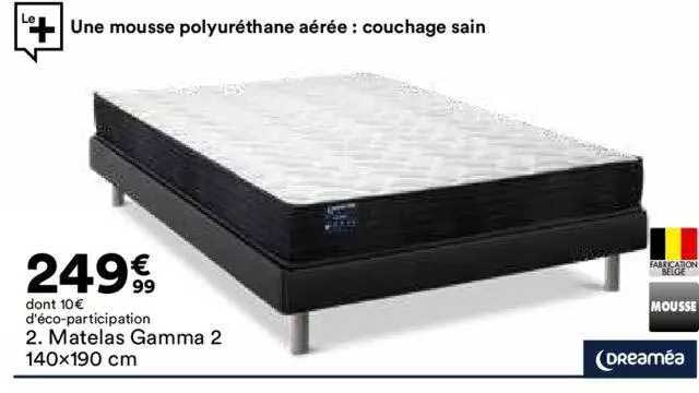 matelas gamma 2 140x190cm