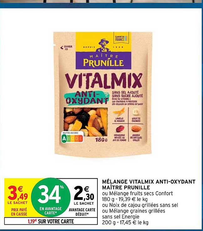 mélange vitalmix anti-oxydant maître prunille