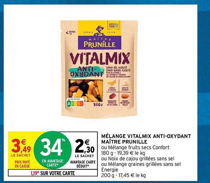 mélange vitalmix anti-oxydant maître prunille