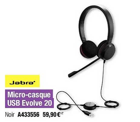 micro-casque usb evolve 20 jabra