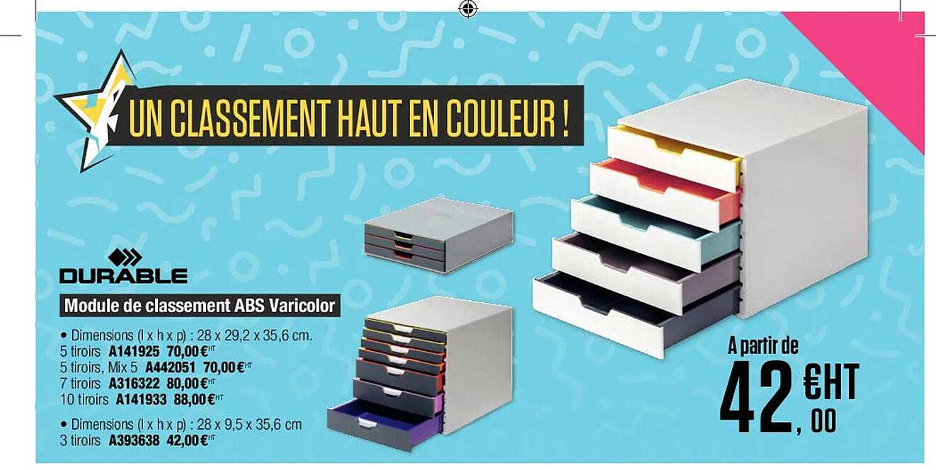 Module De Classement Abs Varicolor Durable