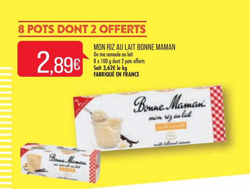 mon riz au lait bonne maman