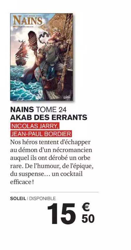 nains tome 24 akab des errants nicolas jarry jean-paul bordier