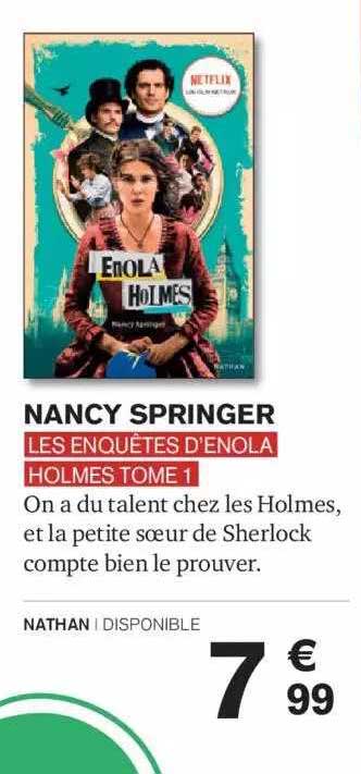 nancy springer les enquétes d'enola holmes tome 1