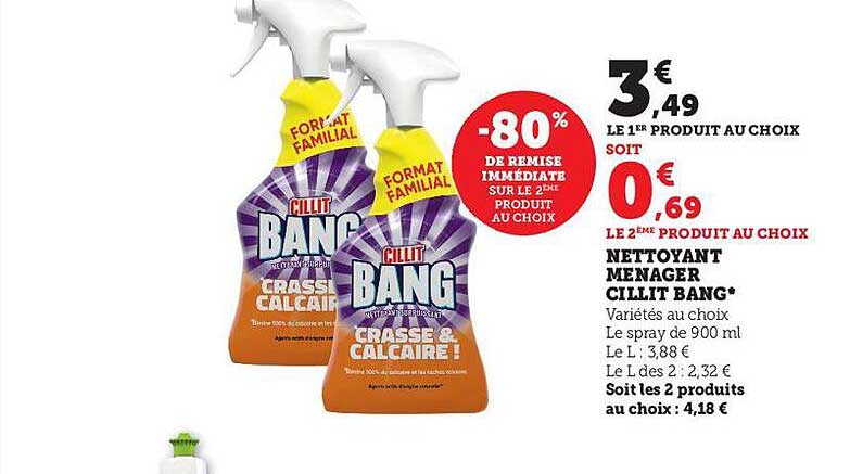 nettoyant ménager cillit bang