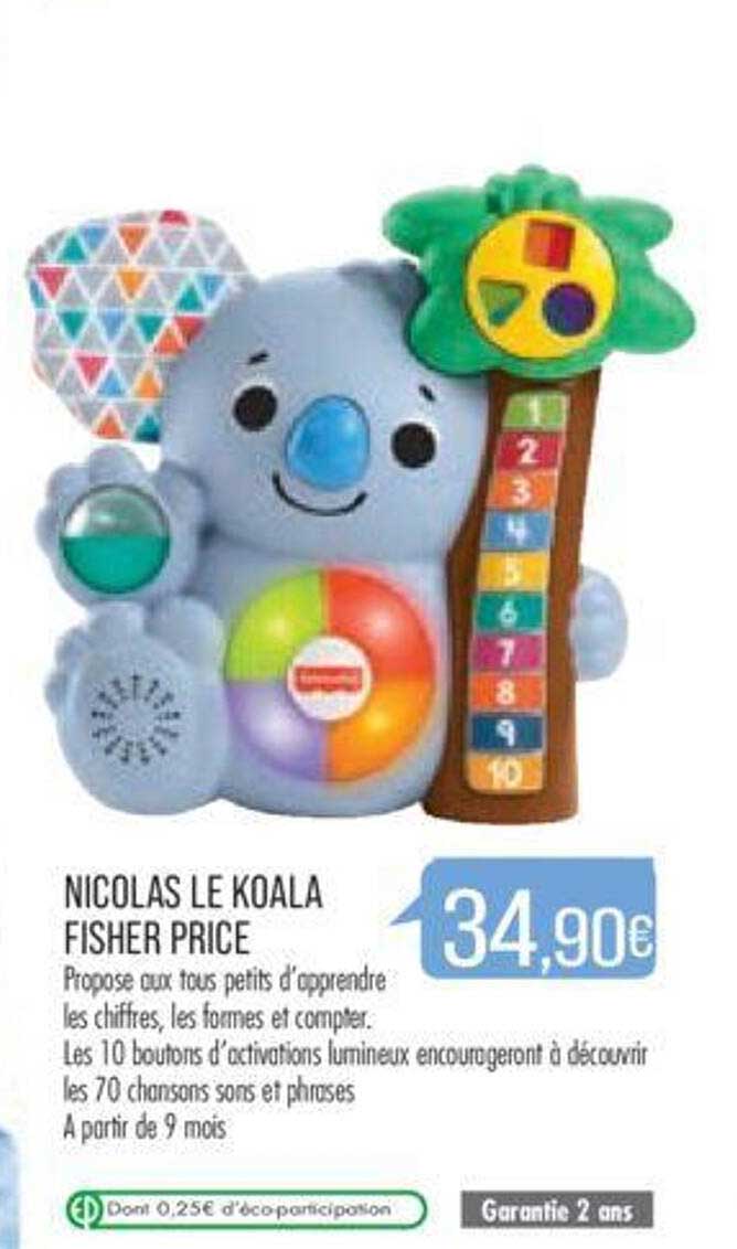 nicolas le koala fisher price