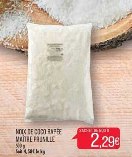 noix de coco rapée maître prunille