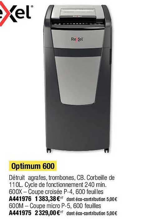 Optimum 600 Rexel
