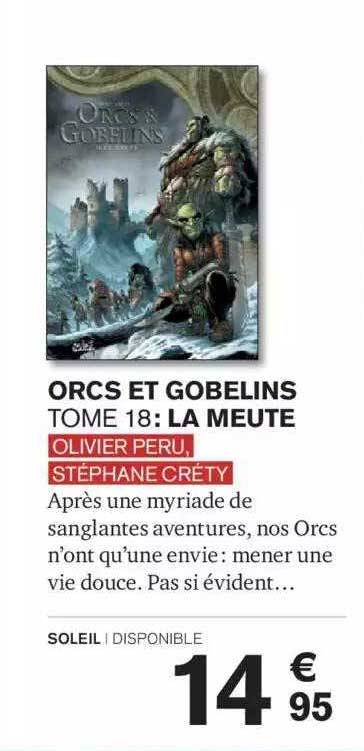 orcs et gobelins tome 18 : la meute olivier peru stéphane créty