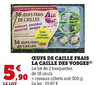 œufs de caille frais la caille des vosges