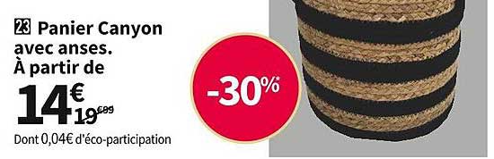 panier canyon avec anses