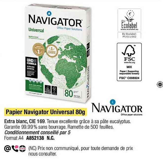 Papier Navigator Universal 80 G