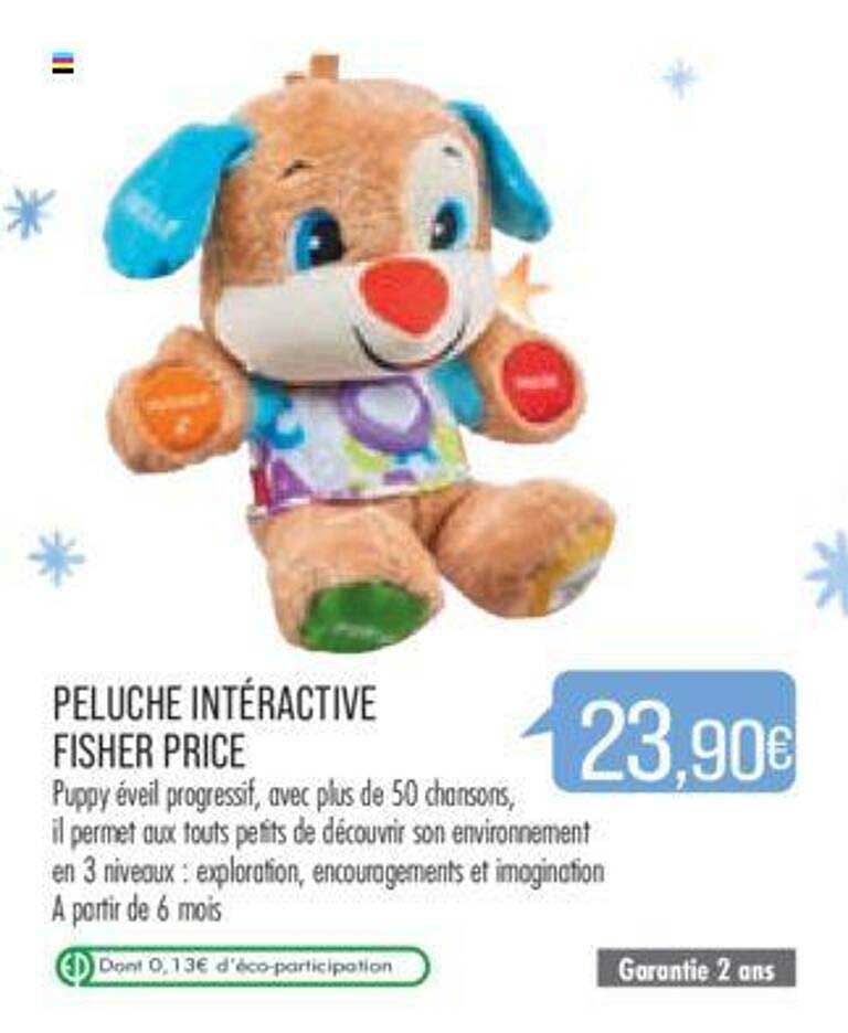 peluche intéractive fisher price